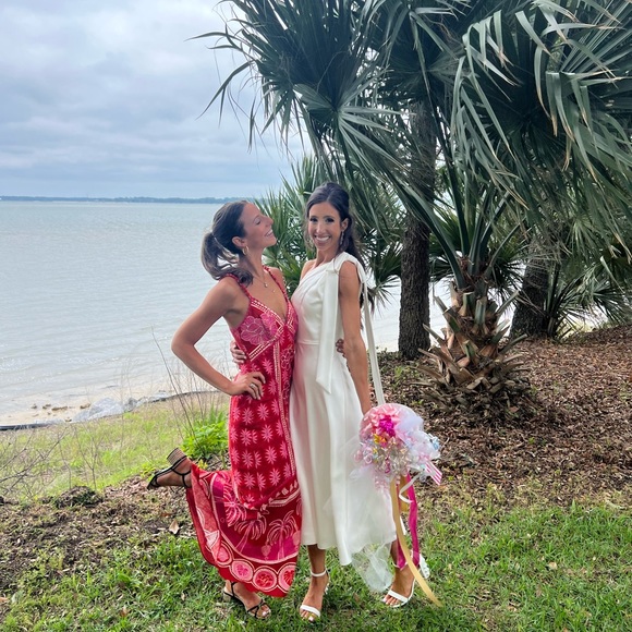 FARM Rio | Dresses | Farm Rio Summer Sunrise Embroidered Linen Maxi Dress |  Poshmark